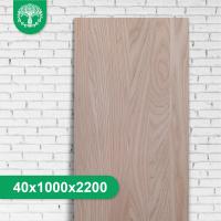 Мебельный щит из ясеня цельноламельный 40x1000x2200 мм